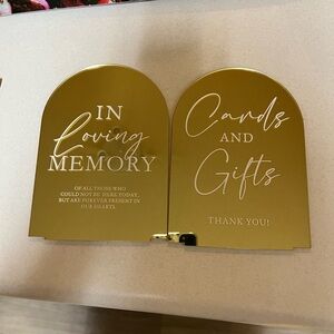 Gold Memory and Gift Card Holder